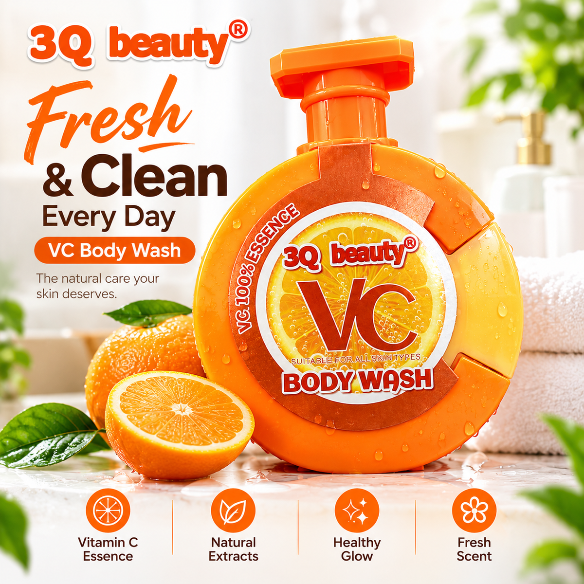 3Q Beauty Vitamin C Body Wash